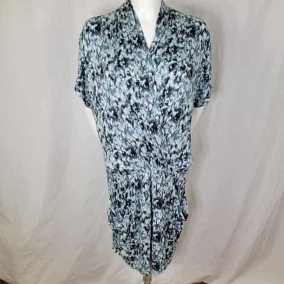 Rachel Roy Dress Tye Dye Abstract Print Short Sleeve Mini Party - Picture 2 of 7